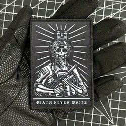 Parche táctico Reaper calavera - para mochila con gancho y bucle