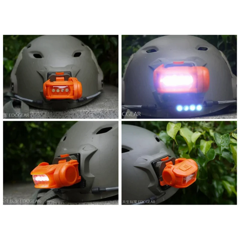 Faro táctico para casco, lámpara de cabeza para exteriores con iluminación Led, 70 lúmenes, nueva versión civil - imagen 2