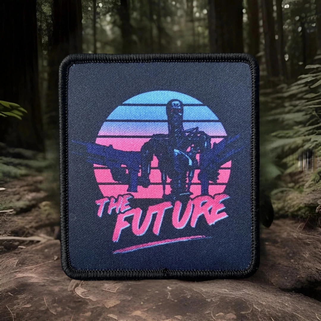 Parche táctico "Bienvenido al futuro", insignia de moral con gancho y bucle impreso, ropa, brazalete del ejército militar, decoración para mochila - imagen 4