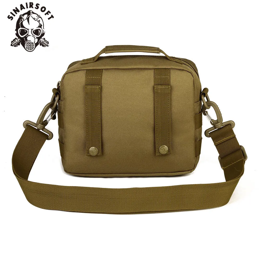 SINAIRSOFT, ventilador táctico para exteriores, bandolera de hombro de camuflaje de nailon duradero, bolso de viaje informal Unisex, bolso adjunto - imagen 3