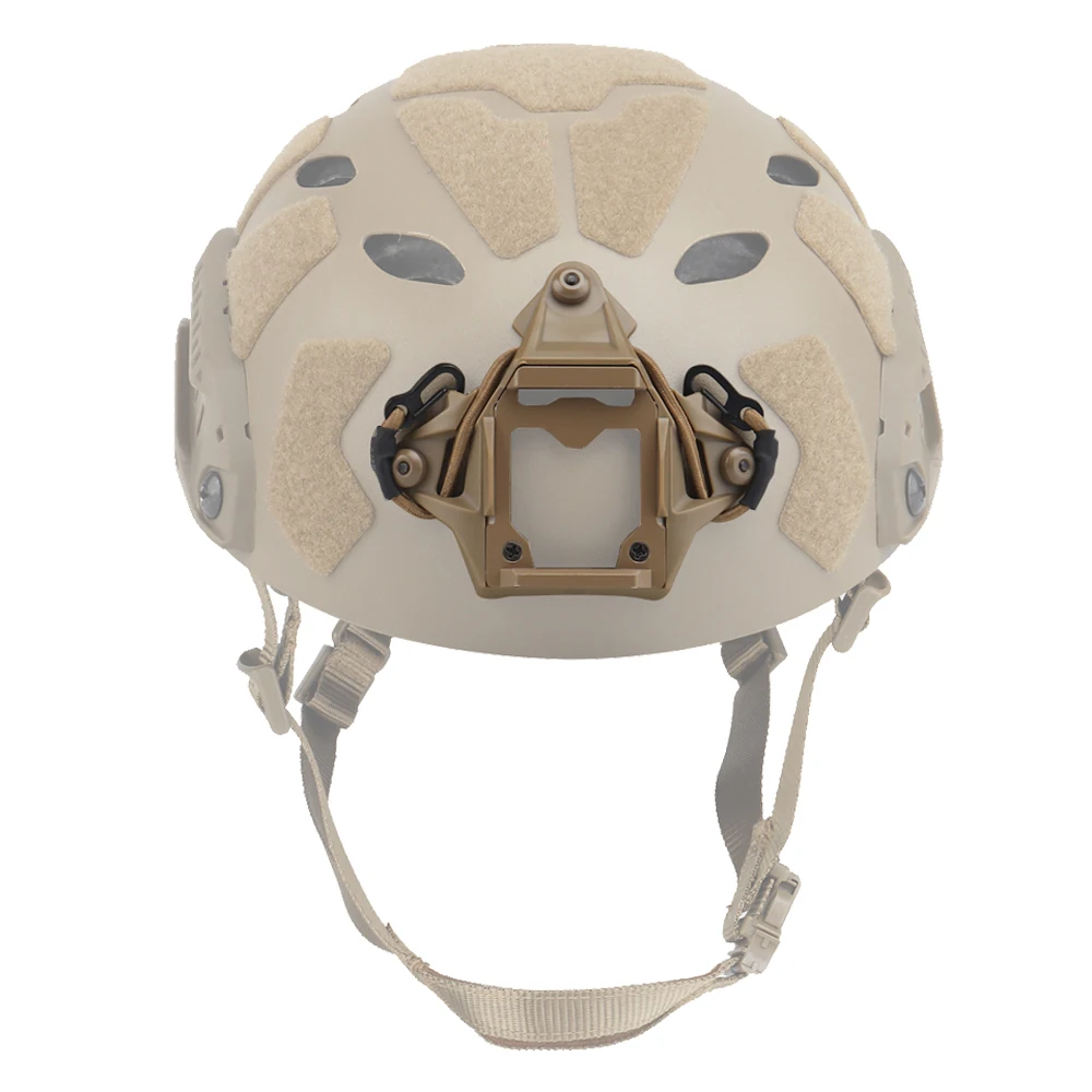 Adaptador de montaje de cubierta NVG para casco táctico rápido, aleación de aluminio con cuerda de gancho, visión nocturna, accesorios de soporte para casco NVG Airsoft