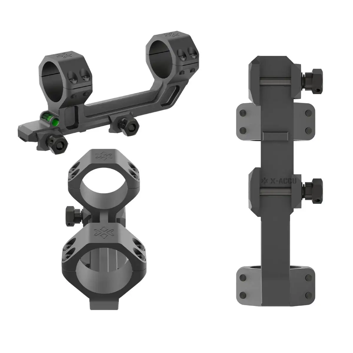 VictOptics 30mm Montura Monobloque Picatinny Dovetail Cantilever ACD con Indicador de Coseno Nivel de Burbuja Anillas de Precisión CNC  - imagen 2