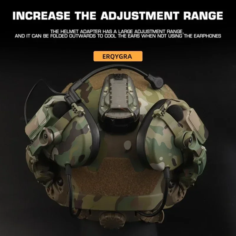 ERQYGRA-auriculares tácticos con reducción de ruido, cascos de caza, accesorios de tiro, equipo para deportes al aire libre - imagen 3