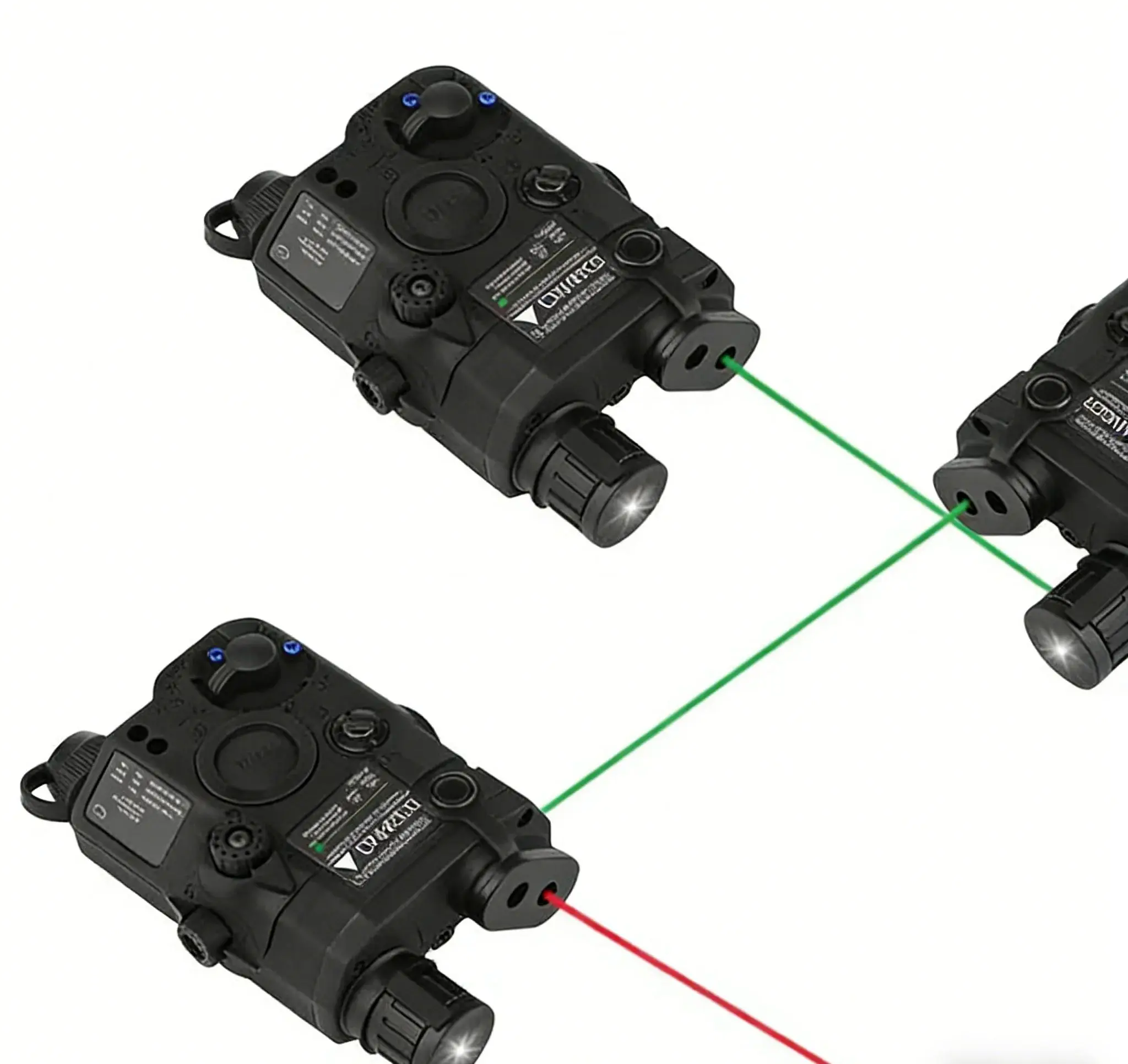 Indicador multifuncional táctico PEQ-15 - Láser rojo y verde + IR + Linterna