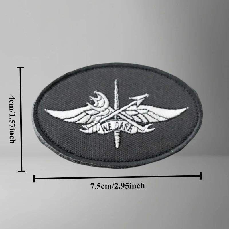 Parche bordado táctico para ropa, insignia de moral, gancho, parches militares, pegatinas para mochila, brazalete - imagen 2