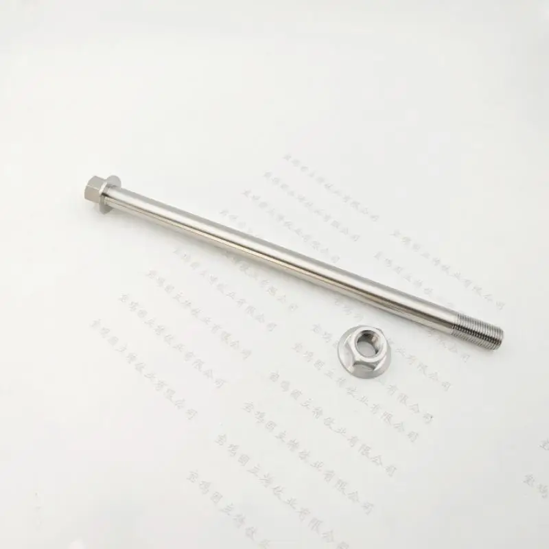 1 * aleación de titanio para motocicleta M12 * 200mm-400mm pernos tornillos cabeza de brida hueca, personalizable - imagen 4