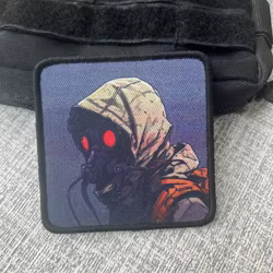 Parche táctico Fast Stalker Live Stalker, brazalete de moral, parches de gancho y bucle impresos, pegatina para mochila militar