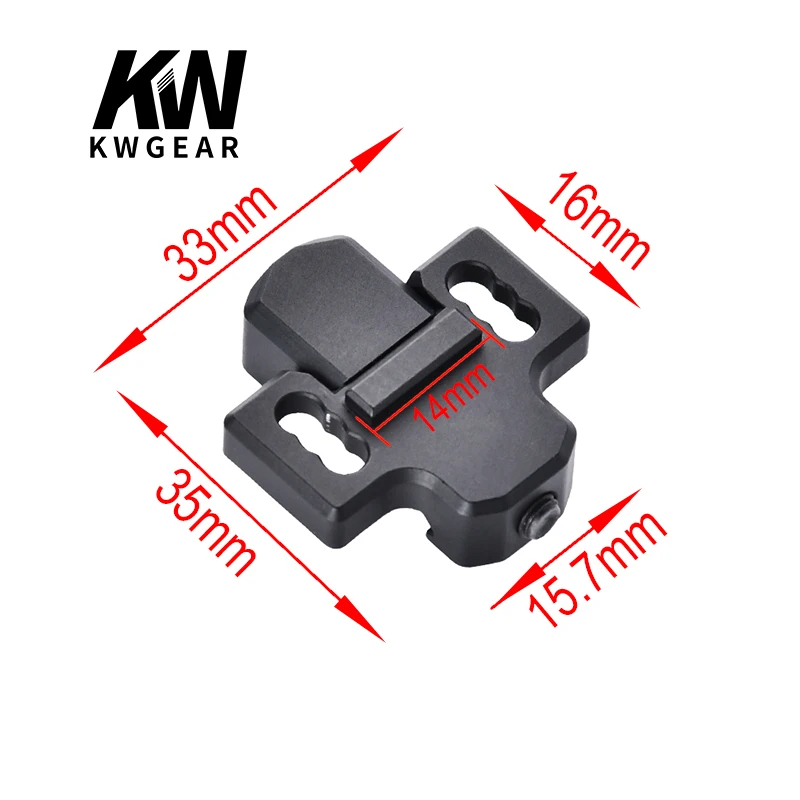 Montaje de explorador en línea Picatinny WADSN Tactical M600 M300, Base de linterna, luz para arma, 20mm, riel Picatinny AR15 Airsoft, accesorios - imagen 5