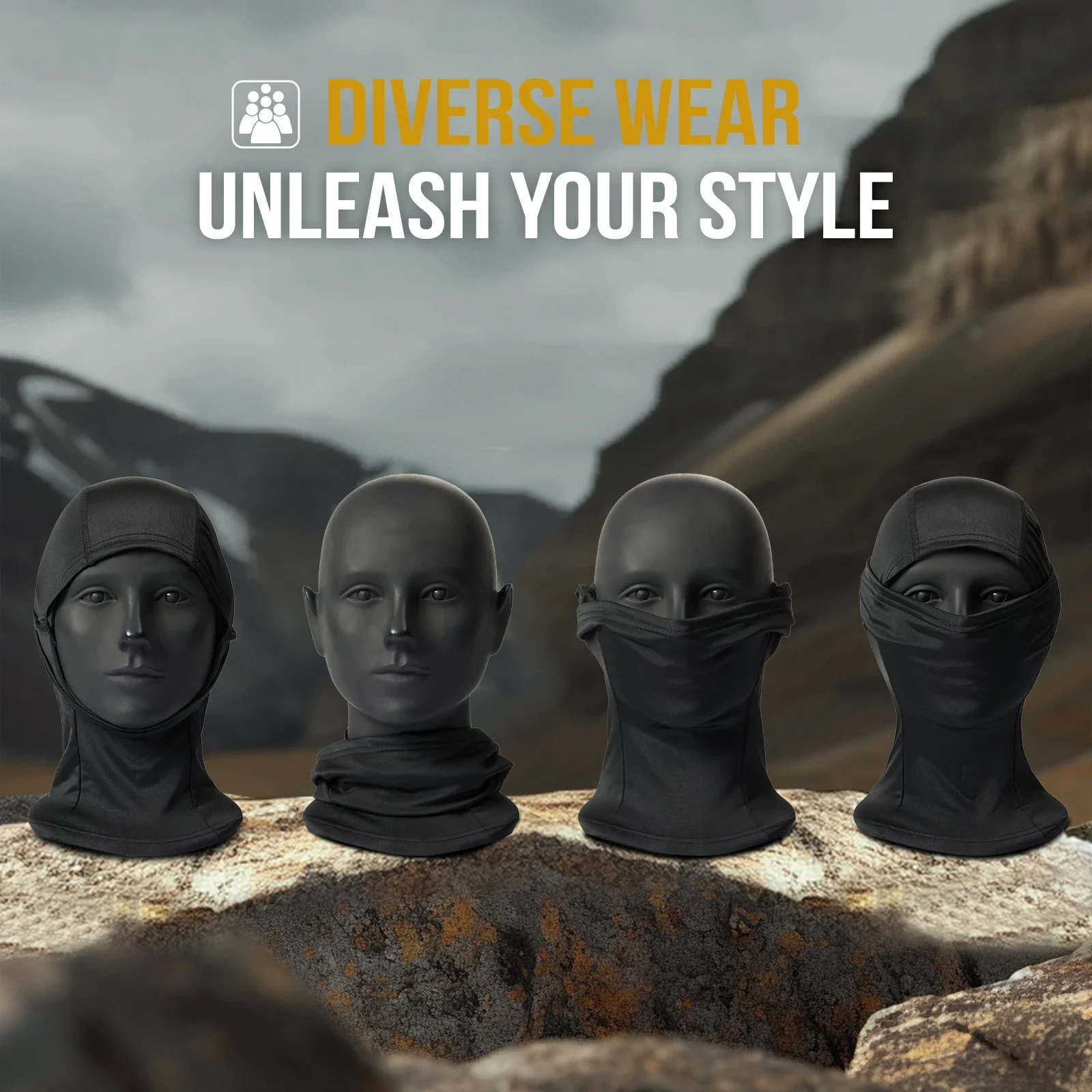 ONETIGRIS pasamontañas de camuflaje táctico máscara facial completa polaina para el cuello sombrero para ciclismo motocicleta caza Airsoft deportes de esquí - imagen 5