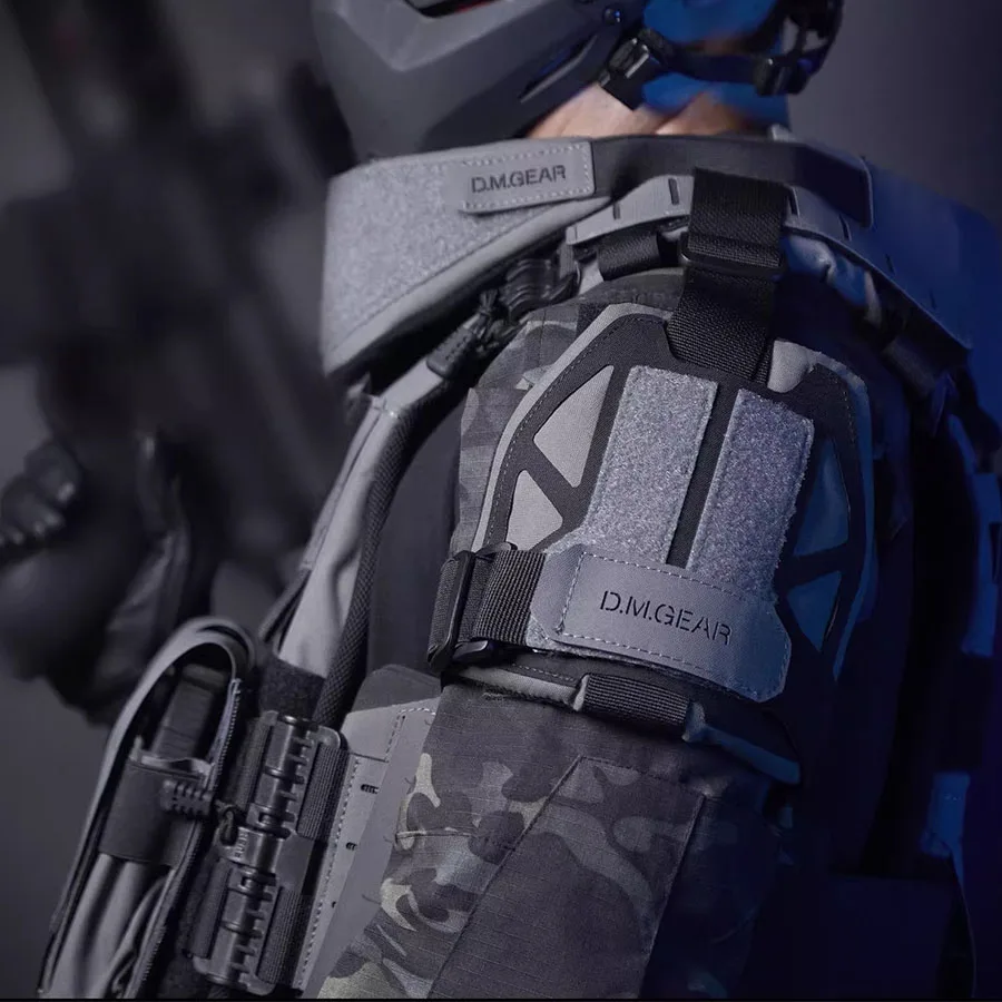 DMGear-armadura de hombro Universal, equipo táctico, chaleco de caza, accesorio, protección de hombro, Airsoft, juego de guerra, Molle, nailon - imagen 3
