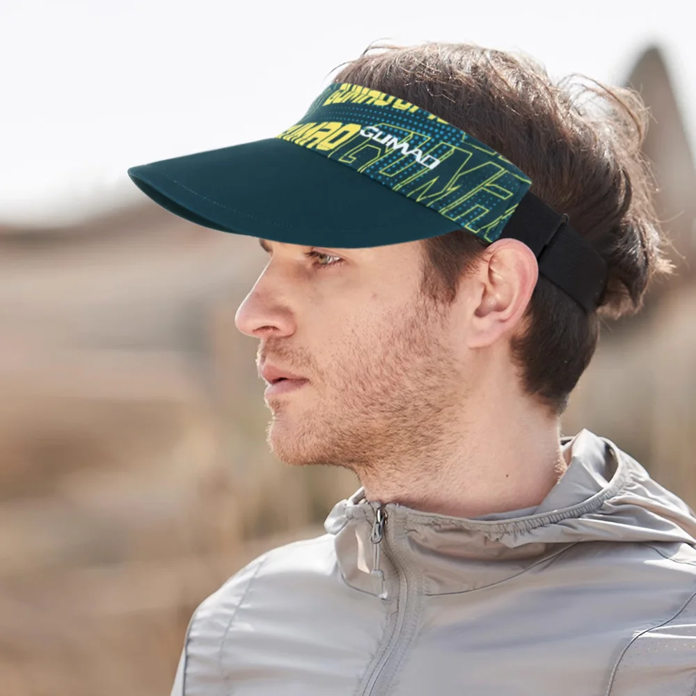 Sombreros de Sol para ciclismo, visera elástica, transpirable, absorbente, protección UV, parte superior vacía, tenis, Golf, correr, bicicleta, hombres y mujeres - imagen 5