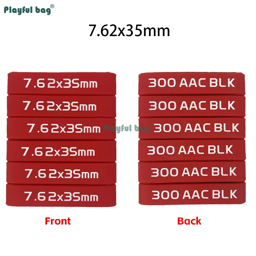 12 unids/pack banda para marcar revistas 5,56 y 7,62 banda de goma de identificación táctica etiquetas tipo munición codificadas en Color para revistas AQB219 - imagen 4