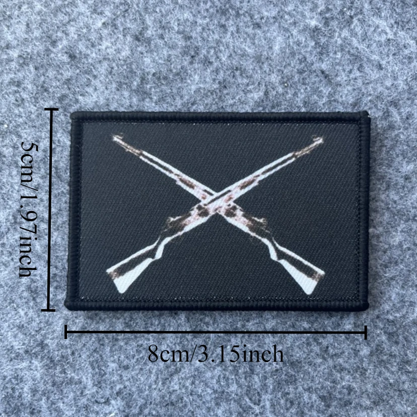 Parche táctico de moral de tiro, ejército militar. Parches de gancho y bucle impresos para brazalete de EE. UU. para ropa, mochila, pegatina decorativa - imagen 4