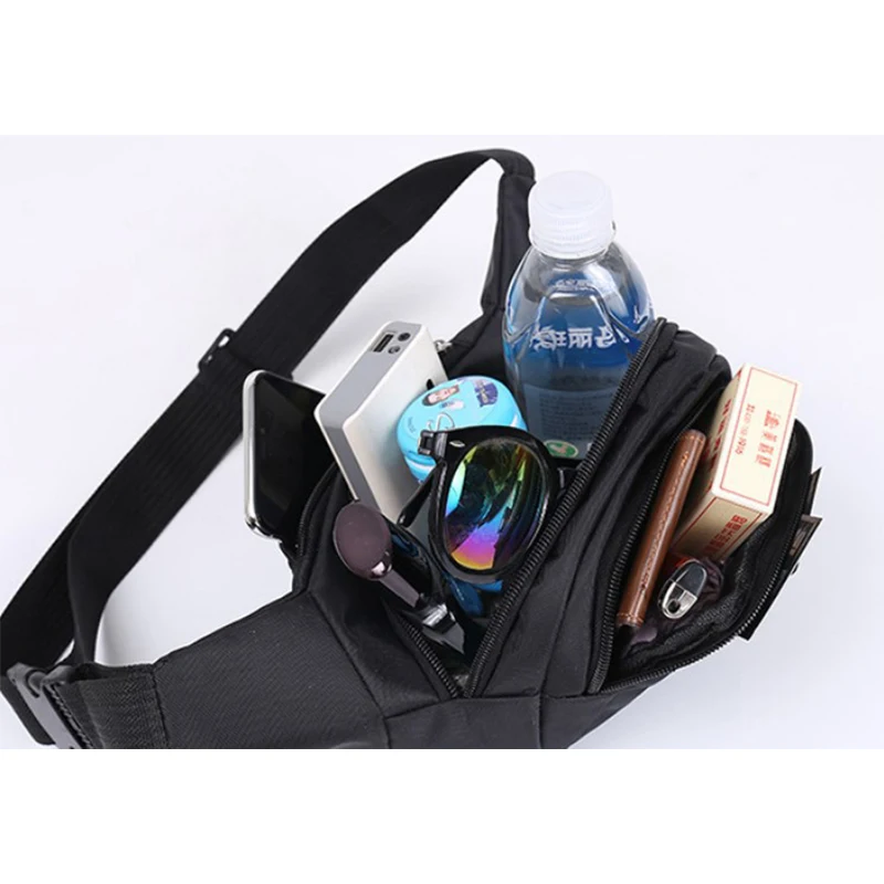 Riñonera Unisex de gran capacidad, impermeable, resistente al desgaste, multifuncional, para deportes, ocio, pecho, bolsa para teléfono móvil - imagen 2