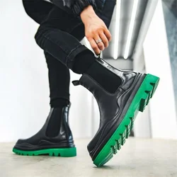Botines Chelsea Sheoes en piel curta con plataforma robusta – Hombre