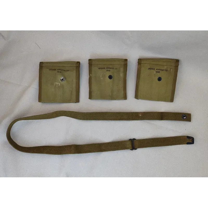 OLD 3 uds MAG POUCH Y 1 pieza correa de hombro cinturón de eslinga engranaje militar pequeño bolso de cintura accesorio - imagen 2