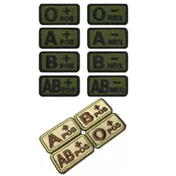 Parche grupo sanguíneo táctico – Bordado velcro militar AB