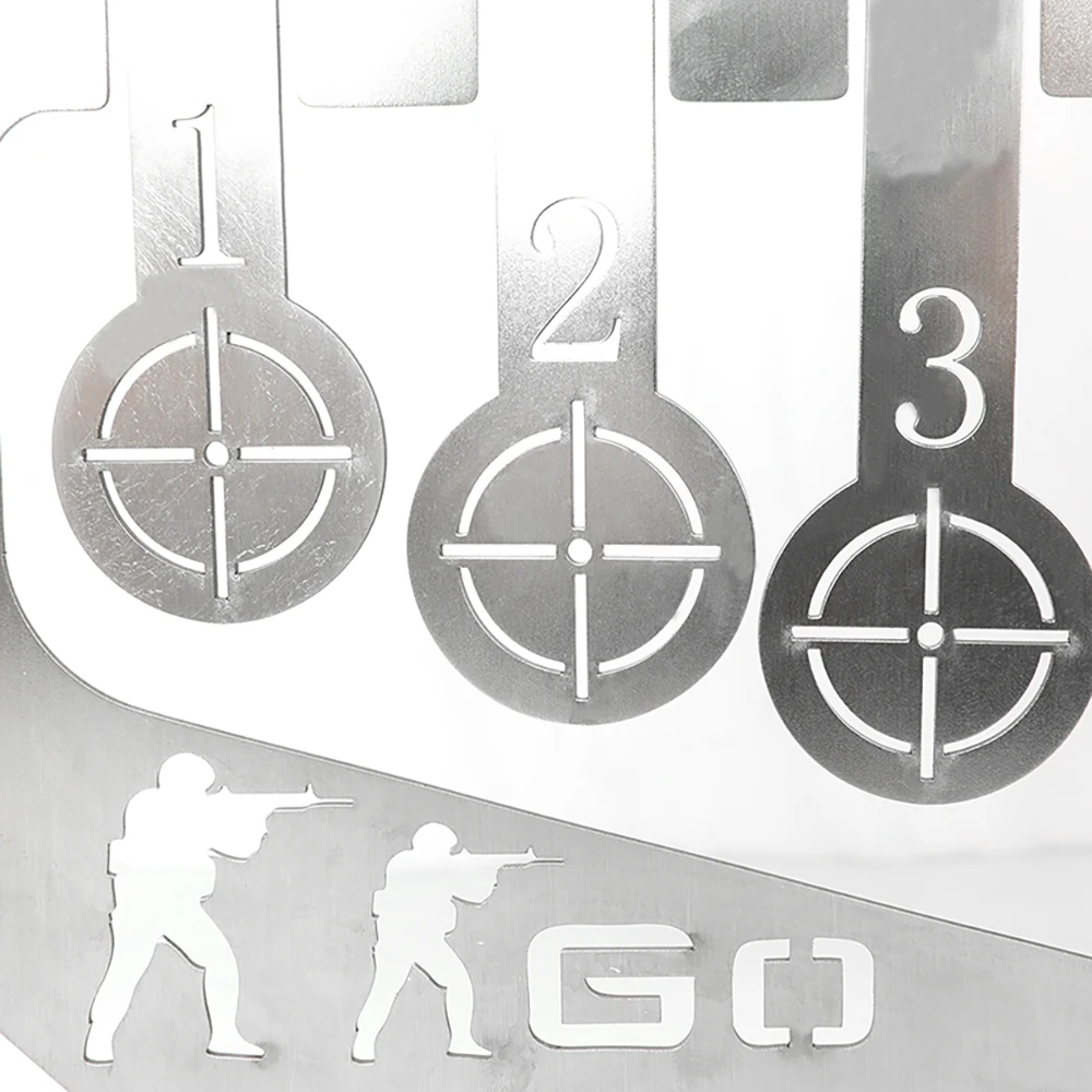 Objetivo de tiro S/M/L de acero inoxidable para objetivo objetivo, práctica de tiro, soporte para objetivo de entrenamiento - imagen 5