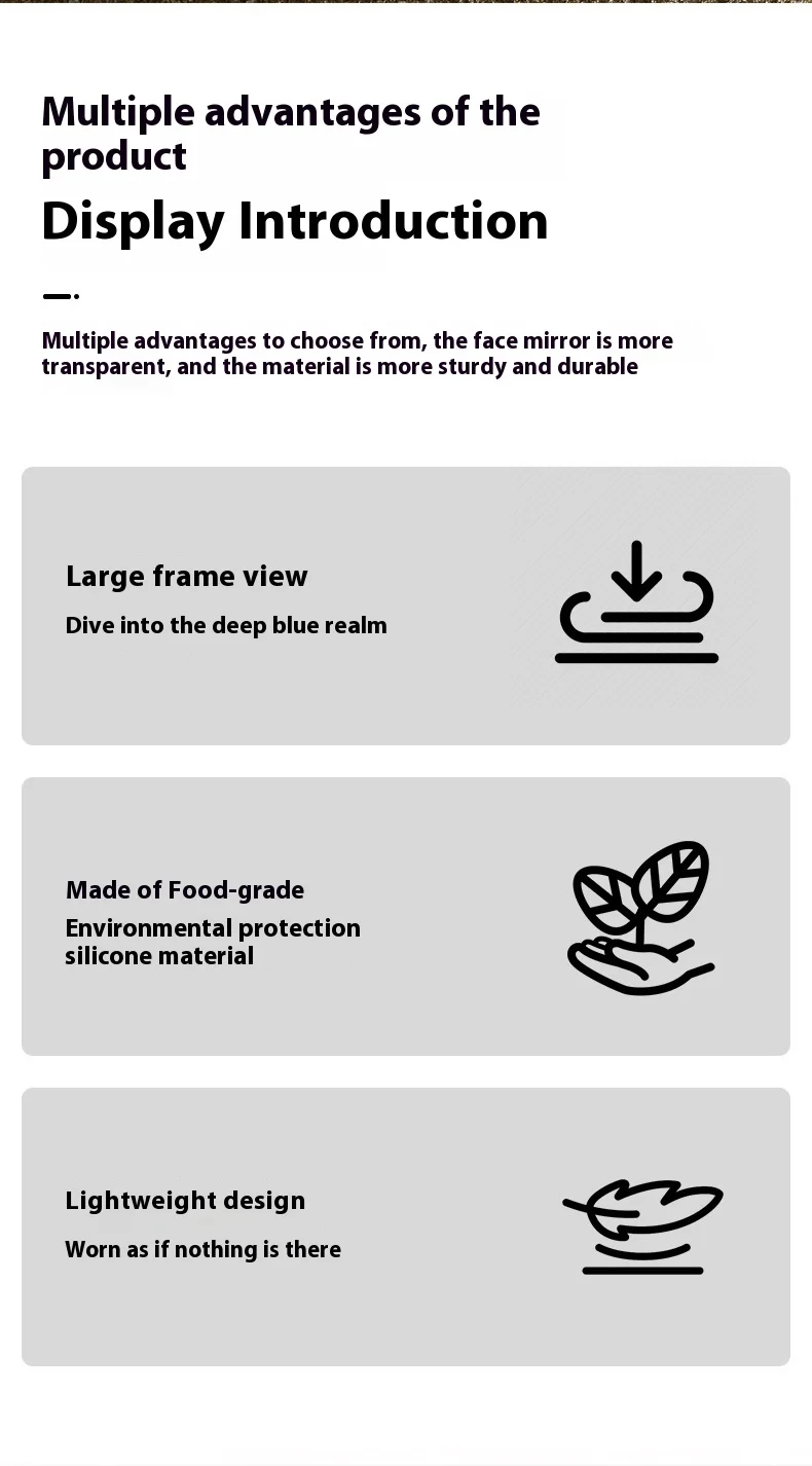 Juego de máscara de buceo profesional para adultos, espejo de buceo, juego de tubos de respiración, gafas de silicona suave, gafas de natación, Kit de snorkel de entrenamiento - imagen 3