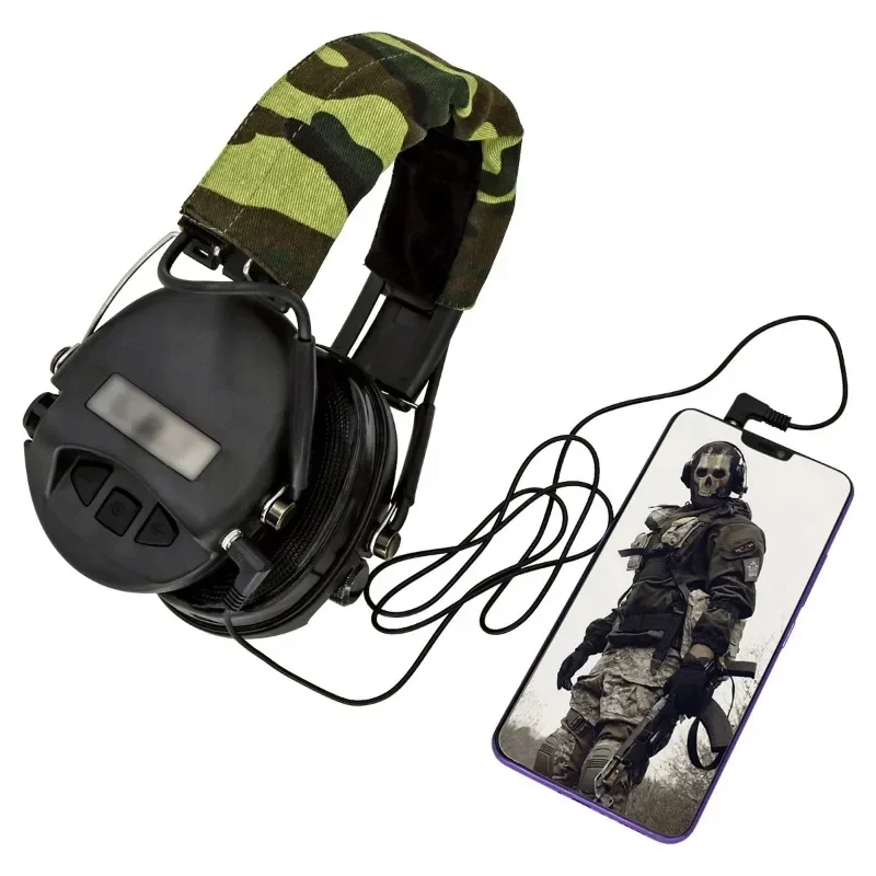 Auriculares tácticos Airsoft MSASordin, auriculares de tiro con protección auditiva electrónica activa con orejeras de gel - imagen 5