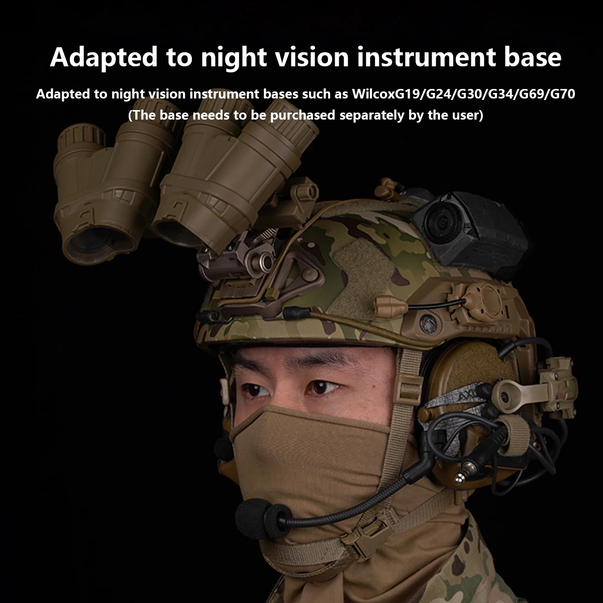 Gafas de visión nocturna táctica GPNVG 18 L4G24, casco de montaje nvg, nuevo adaptador de gafas de nailon, modelo NVG DUMMY, accesorios para casco - imagen 5