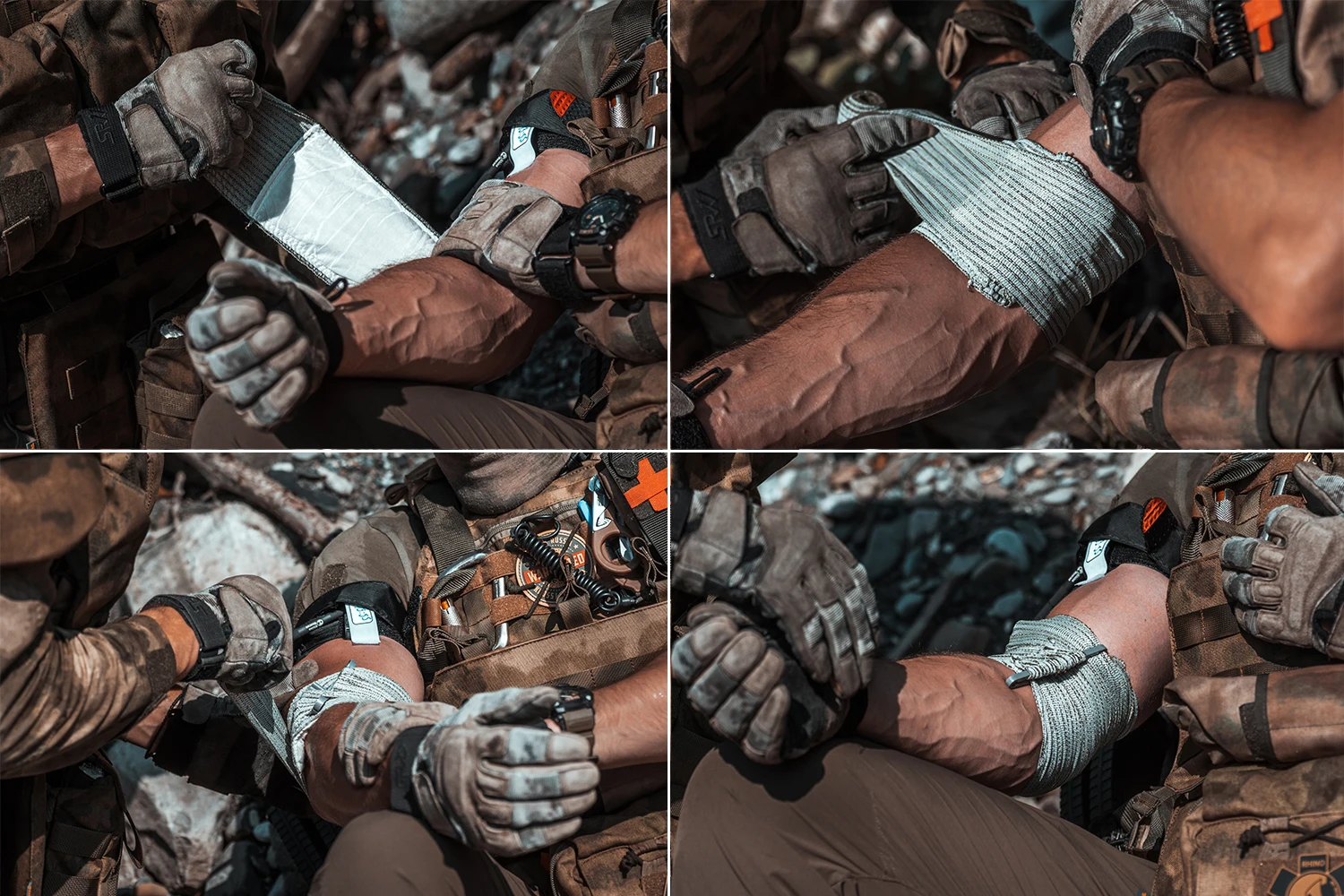 Vendaje RHINO RESCUE - Sistema de compresión múltiple