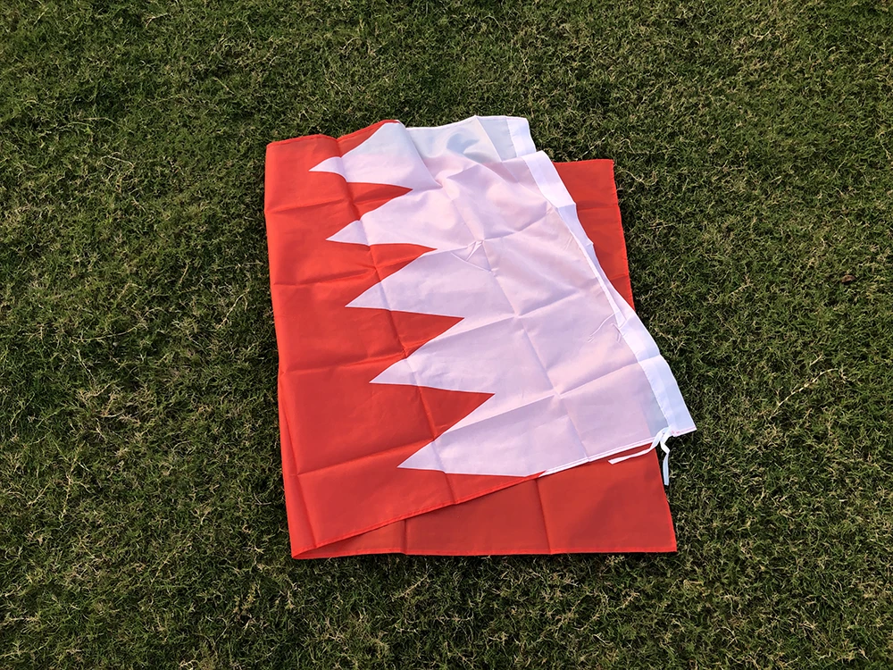 SKY FLAG-Bandera Nacional de Bahréin para decoración del hogar, cartel colgante de poliéster, 90x150cm - imagen 5