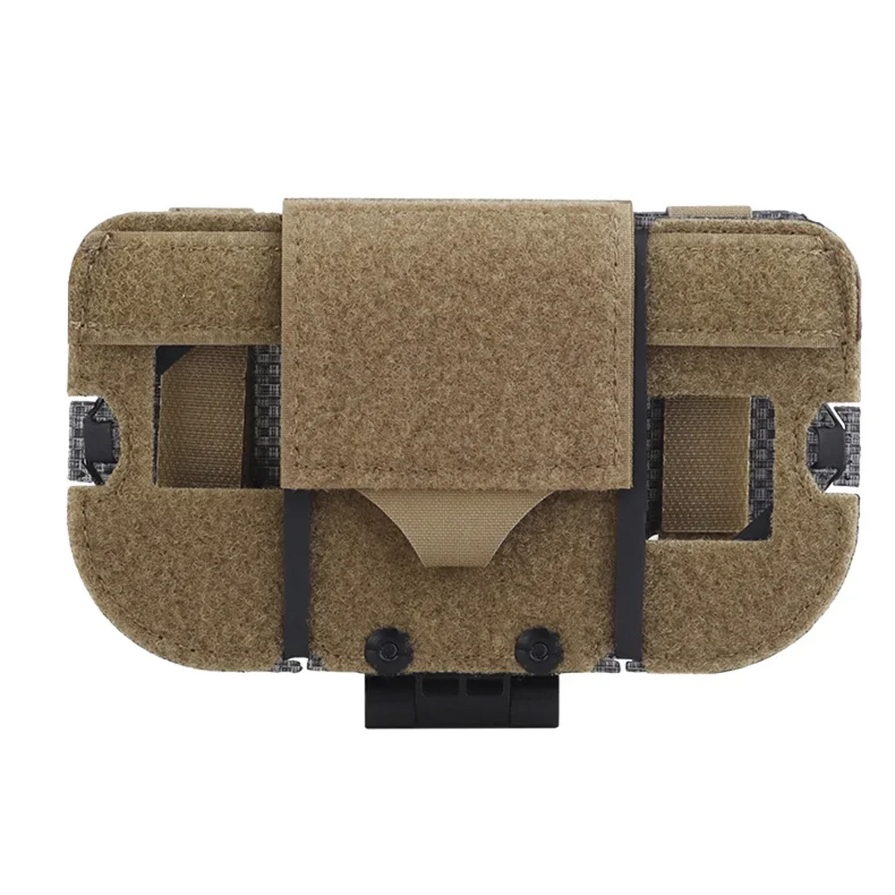 Bolsa de teléfono plegable y ligera para deportes al aire libre, cinta de apertura y cierre, ajuste elástico, se adapta al sistema MOLLE - imagen 3