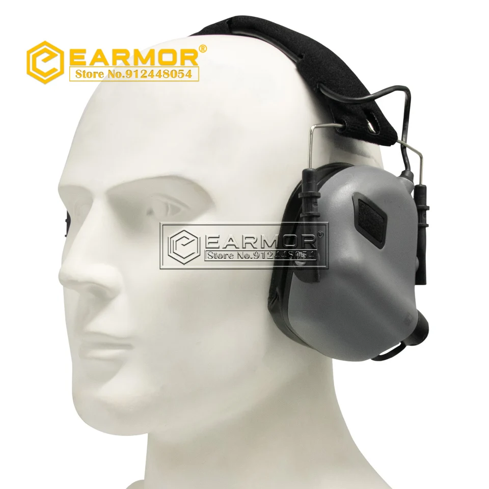EARMOR táctico M31 auriculares MOD4 liquidación de ruido Protector auditivo orejeras auriculares de tiro NRR22db-Cadet gris - imagen 5