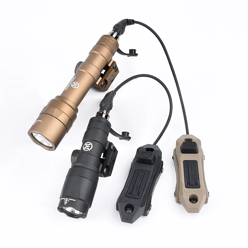 WADSN M300A M600U linterna táctica luz blanca caza Scout luz interruptor de presión de doble función para m-lok Keymod 20MM Rail - imagen 3