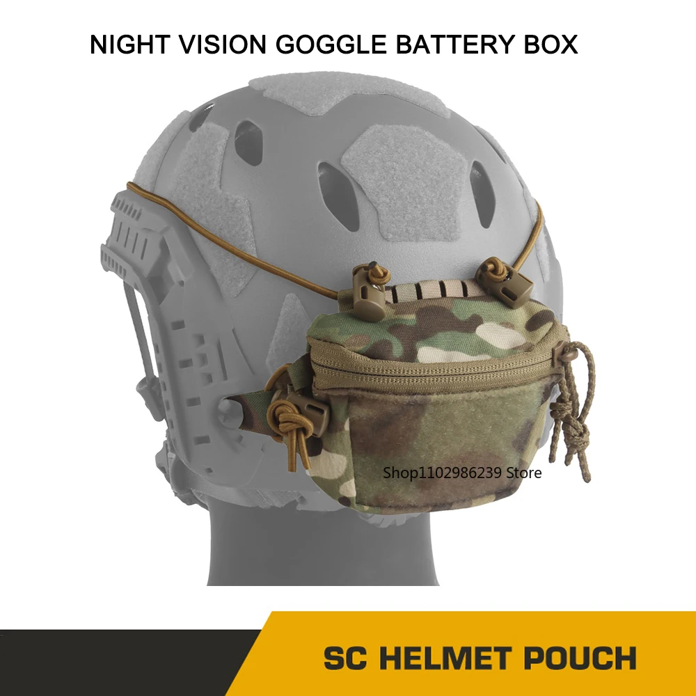 Bolsa contrapeso casco táctico nailon – Portabatería airsoft