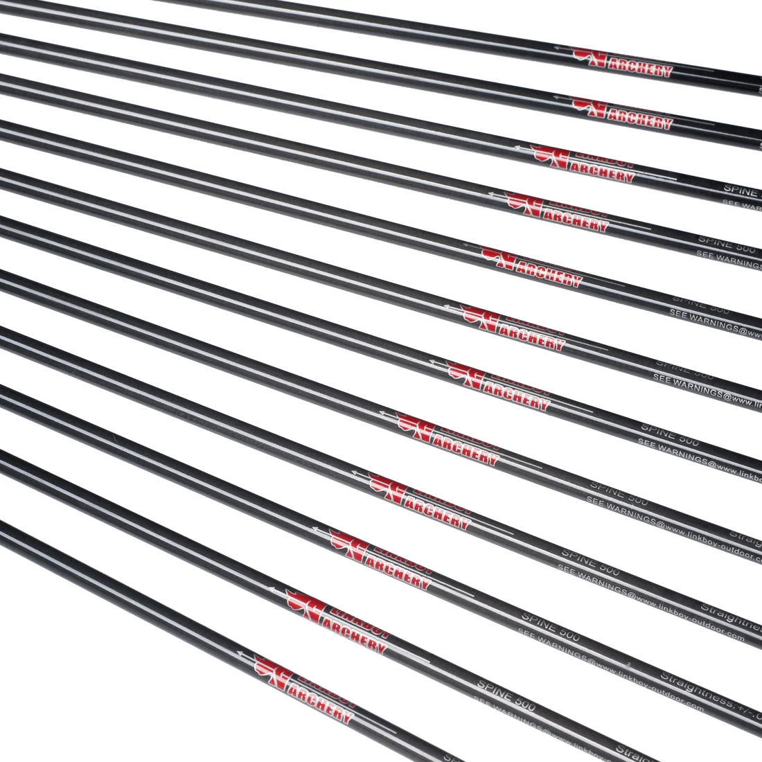 Flecha de eje de carbono X10, 6/12 piezas, 32 pulgadas de diámetro exterior, 5,56mm, columna vertebral, 500 puntas de tipo interno para tiro con arco y caza - imagen 4