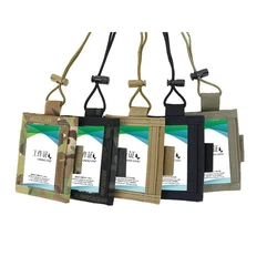 Portaidentificaciones táctico con cordón para cuello – Estuche tarjetero multicartas