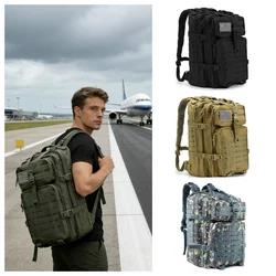 Mochila de viaje 45L para hombre, senderismo y trekking