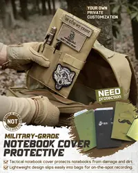 Cuaderno táctico con cubierta desmontable y anillas para campo