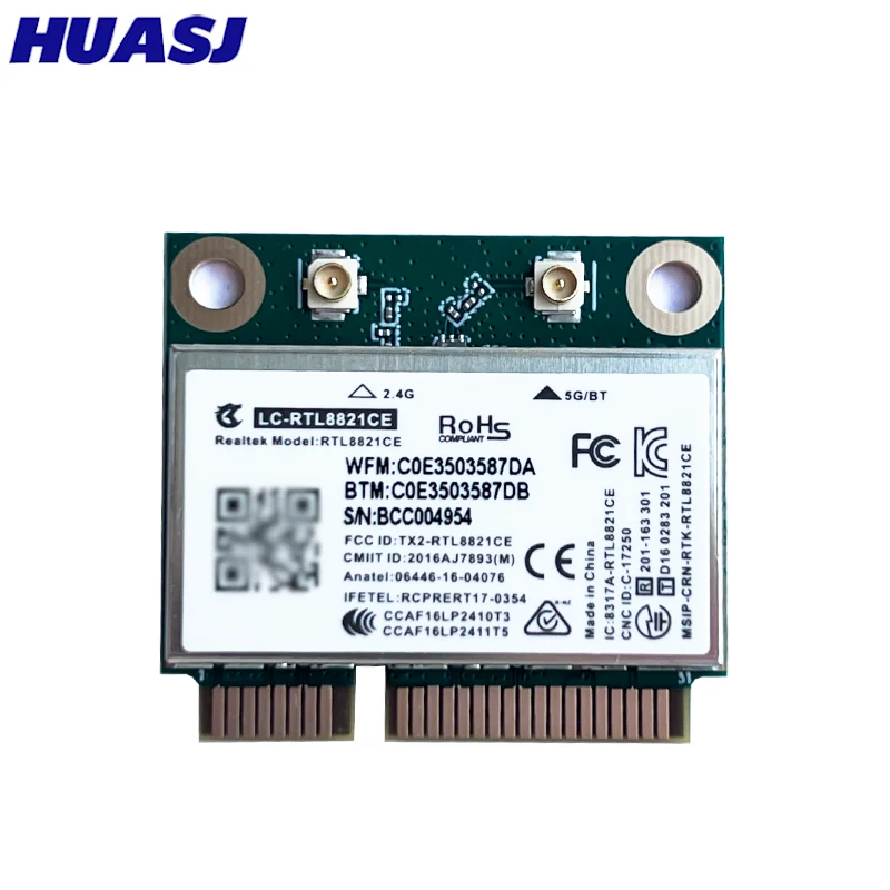 RTL8821CE 802.11AC para Bluetooth 4,2 433Mbps 2,4 Ghz/5Ghz tarjeta Mini PCIe WiFi de doble banda RTL8821 compatible con ordenador portátil/PC - imagen 3