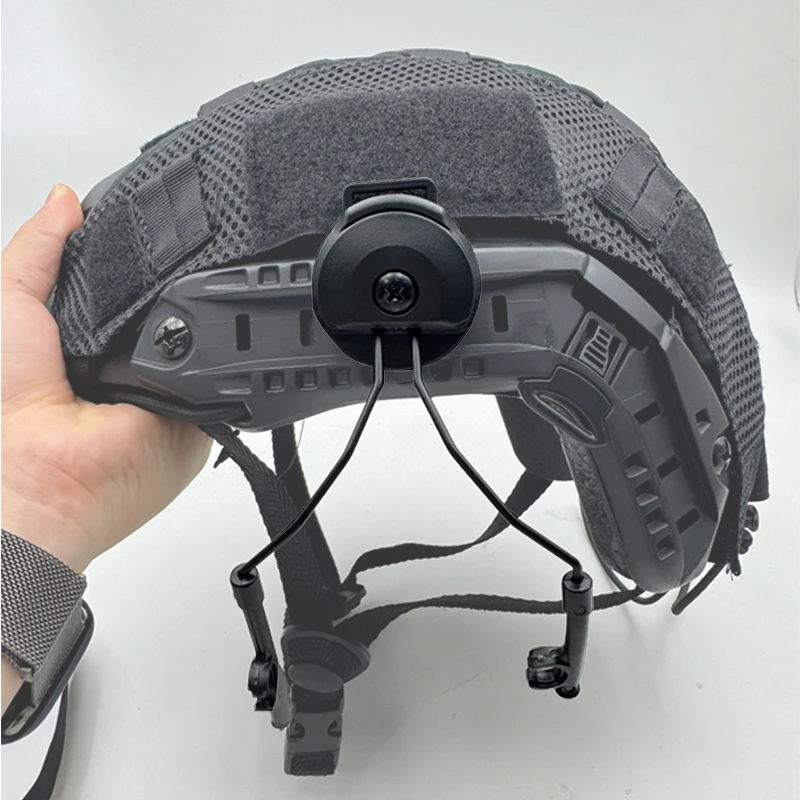Soporte táctico para auriculares, conjunto de adaptador de riel de arco para casco, Comtac II, auriculares militares con cancelación de ruido, 1 par