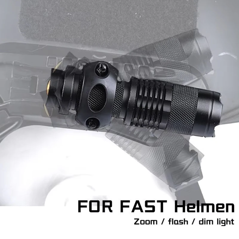 WADSN lámpara para casco táctico, luz estroboscópica contant momentaneo AIrsoft, luz de explorador colgante, Ajuste rápido, 20mm, Riel, caza, LED, torcia - imagen 4
