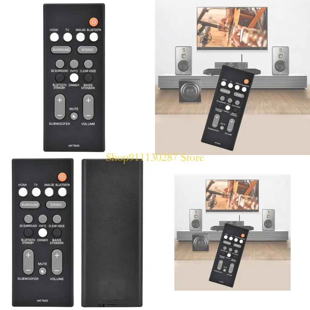 Barra sonido J1HC Remote VAF7640 VAF764 para Yamaha ATS-1080 YAS-108 ATS1080 YAS108