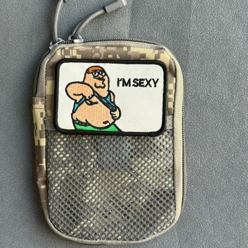 Parche de moral bordado I'm Sexy con velcro para equipamiento táctico