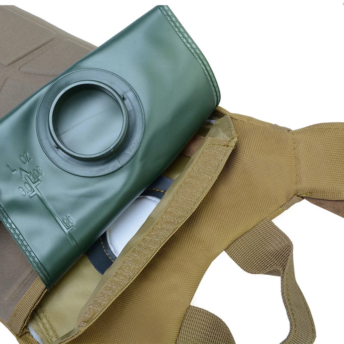 Botella de agua de camuflaje del ejército de fondo, bolsa táctica para senderismo, deportes al aire libre, correr, montar en bicicleta, bolsa de agua, mochila - imagen 5