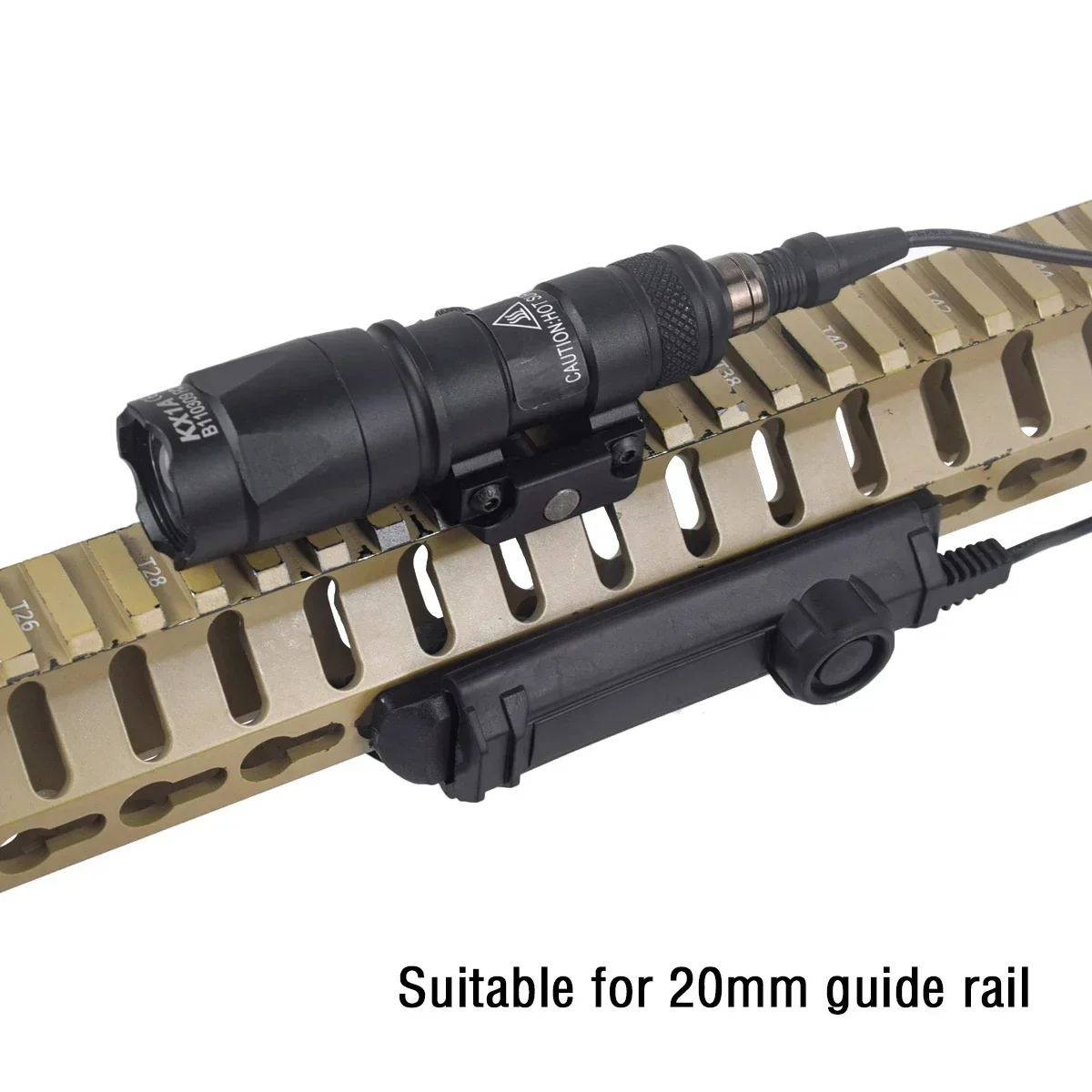 Táctico Surefire M300 M300B M300C M600B Airsoft potente linterna táctica explorador Rifle arma luz doble función interruptor - imagen 2