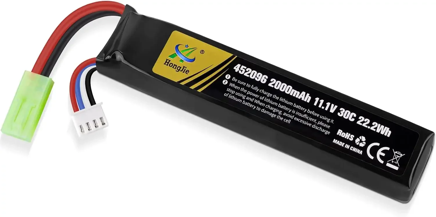 Batería recargable de LiPo 11,1 V, 2000mAh, 30C, minitamiya y conector JST XH para Airsoft, modelo Rifle, coche teledirigido, Dron - imagen 3
