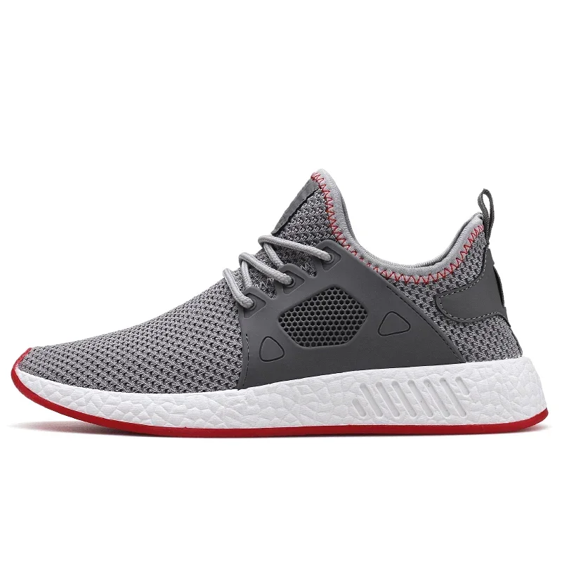 Zapatillas informales para Hombre, zapatos transpirables con tejido volador para caminar, calzado para caminar con cordones, Tenis Masculino, Zapatillas para Hombre - imagen 4