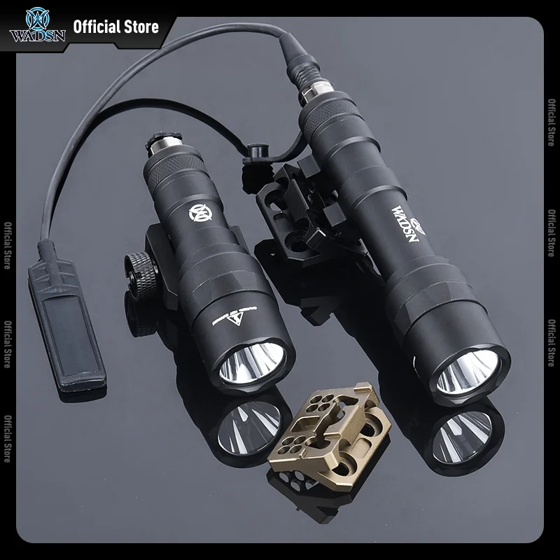 WADSN Surefir SF M600U M300C M600 linterna luz blanca Metal M-LOK Base Keymod ajuste 20mm carril caza arma Scout Accesorios - imagen 5