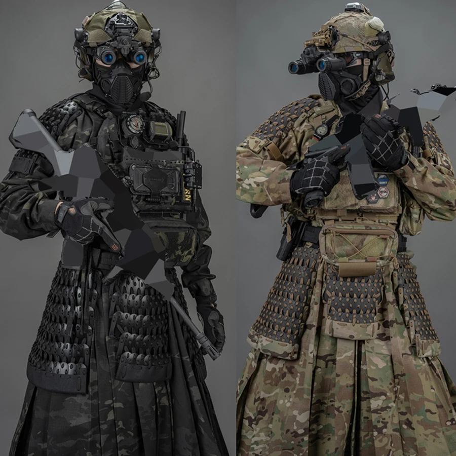 Falda blindada táctica clásica de camuflaje para caza, pistola de aire, tiro, juego de guerra CS, traje de pescado volador, abrigo largo, chaqueta táctica - imagen 2