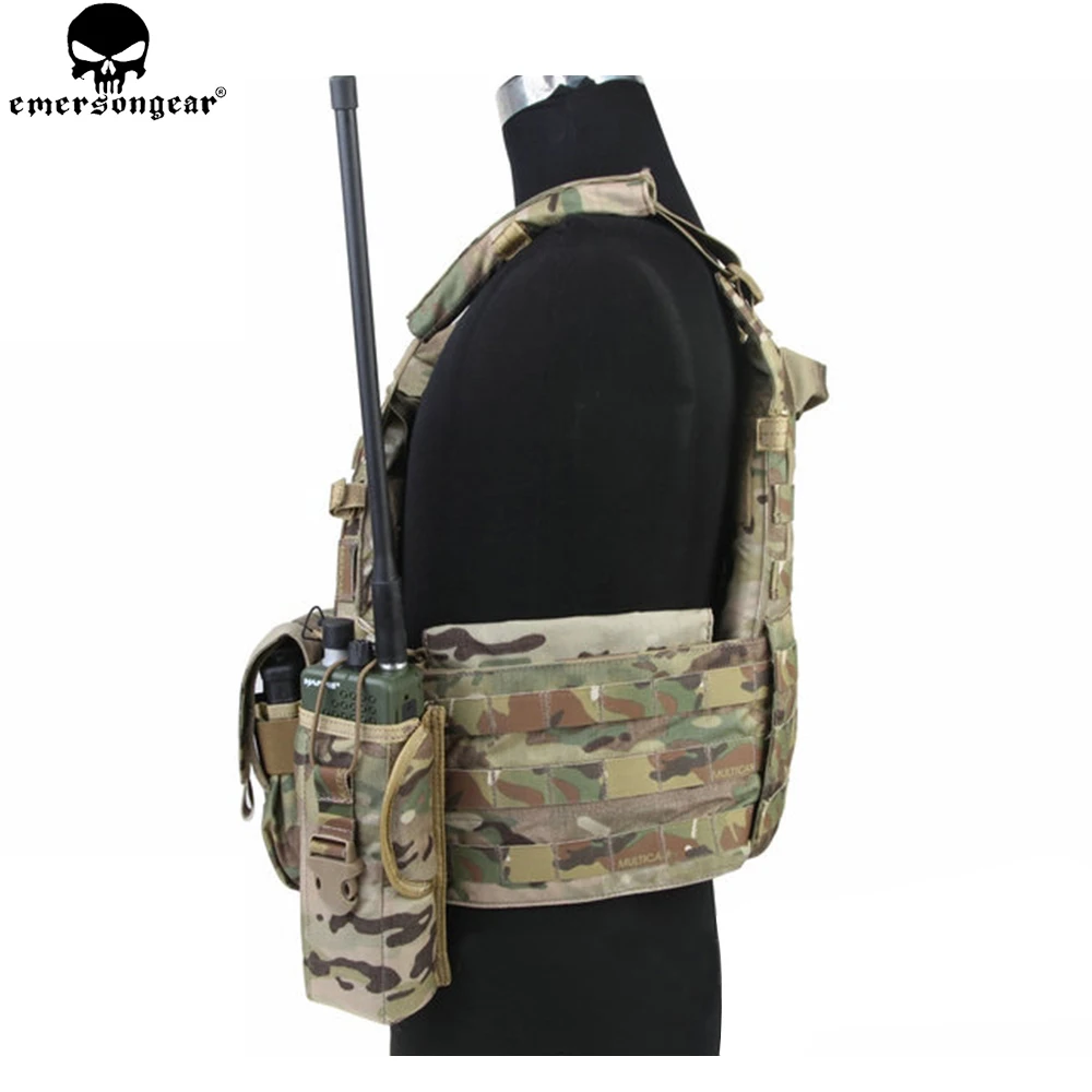 Chaleco táctico EMERSONGEAR LBT con bolsa Mag Molle chaleco de aparejo de pecho Airsoft chaleco de combate de caza Multi-camo EM7440 - imagen 3