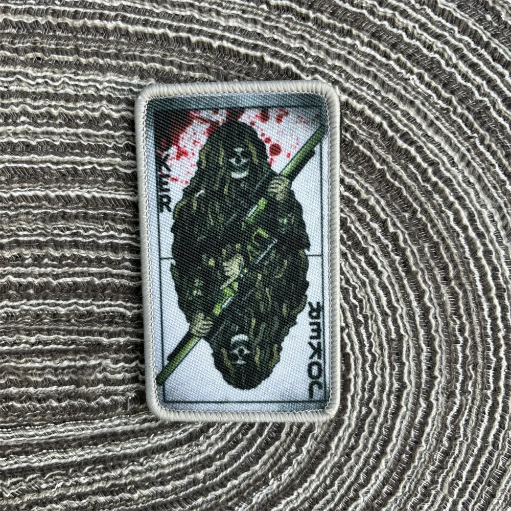 Parche militar para ropa, insignia de moral del ejército del Joker táctico, parches de gancho y bucle, pegatinas para mochila, apliques para ropa - imagen 3