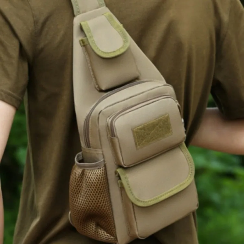 Bolsa táctica para el pecho con USB, riñonera Molle para caza y escalada al aire libre - imagen 3