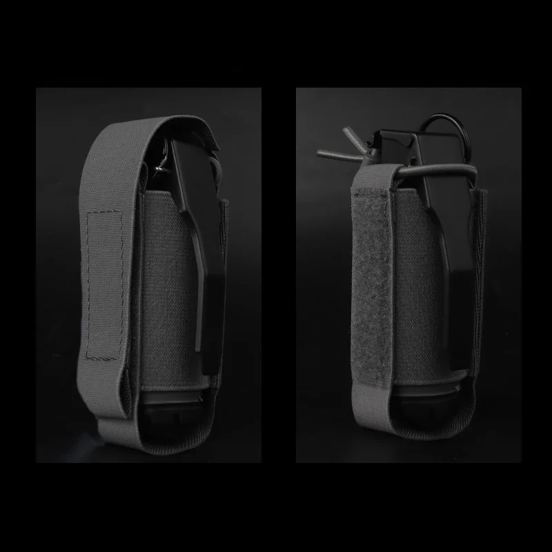 Bolsa de utilidad MOLLE con tapa abatible: almacenamiento de cordón estirable para cinturones de caza y equipos deportivos - imagen 3